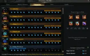 1 X Conta Lost Ark Blackfang 3 Chares 5 Eng 1500+ 5 Engravin