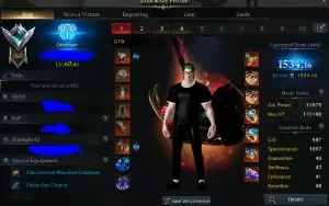 1 X Conta Lost Ark Blackfang 3 Chares 5 Eng 1500+ 5 Engravin