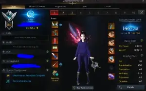1 X Conta Lost Ark Blackfang 3 Chares 5 Eng 1500+ 5 Engravin