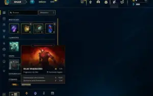 Ouro 2 com 40 Champs e 6 Skins + 2 Espolios