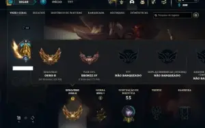 Ouro 2 com 40 Champs e 6 Skins + 2 Espolios