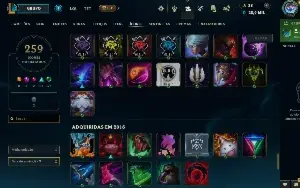 Conta lol mestre 142 skins FULL ACESSO FULL CHAMPS
