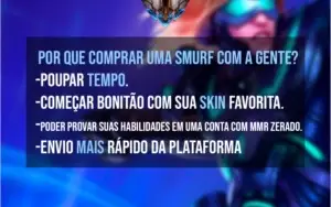 Smurf LOL Entrega 24/7 Com Skin Épica Da Sua Escolha!