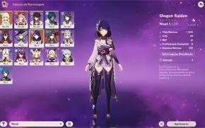 Genshin Impact / AR 10 / Raiden + Mona + Tumulo do Lobo