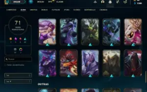 Conta prata 4 com 75 Champs e 71 Skins + 1 Prestigio Ksante