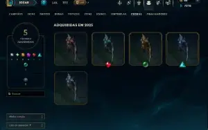 Unranked com 40 Champs e 7 Skins