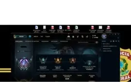 Platina 4 com 235 skins, TODOS os champs, 21k de EA