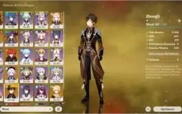 Hutao, Zhonglin, Ayaka, Albedo, 2 Baculo e +