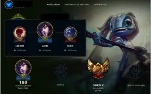 Conta LOL Ouro V