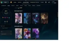 Conta League Of Legends Gold IV 41 Skins