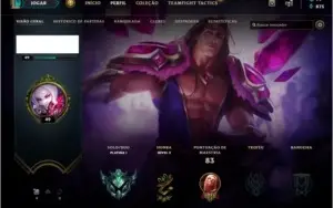 Conta platina 1 unranked na temporada passada