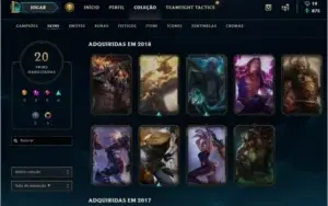 Conta platina 1 unranked na temporada passada