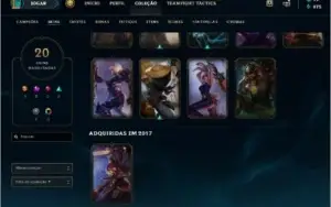 Conta platina 1 unranked na temporada passada