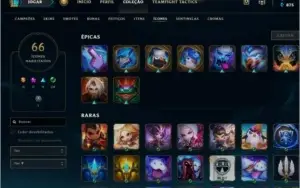Conta platina 1 unranked na temporada passada