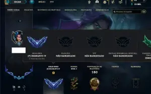 Diamante 4 com 31 Champs e 8 Skins