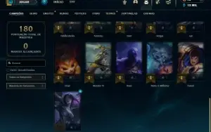 Diamante 4 com 31 Champs e 8 Skins