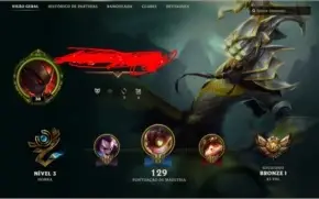 Vendo conta league of legends - bronze 1