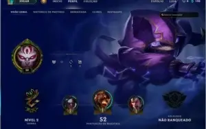 Conta Nova Level 30 Unranked