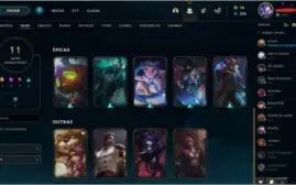 Conta Smurf Legue of legends lvl 42 Vários ícones 31 Champs