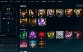 Conta Smurf Legue of legends lvl 42 Vários ícones 31 Champs