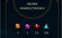 Conta Diamante 3 - 210 skins