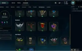 Conta LOL todos os champs, 123 skins