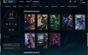 Conta League of legends 103 Champ 32 Skin platina 3
