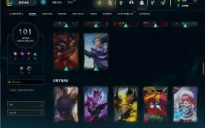 Bronze 1 com 150 Champs e 101 Skins ( 150 Jogos )