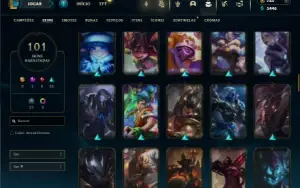 Bronze 1 com 150 Champs e 101 Skins ( 150 Jogos )