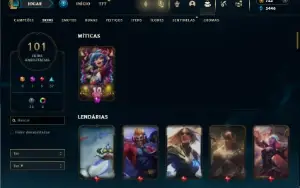 Bronze 1 com 150 Champs e 101 Skins ( 150 Jogos )
