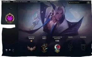 Conta Lol C/ 53 skins Lv110