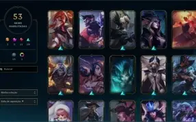 Conta Lol C/ 53 skins Lv110