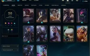 Conta league of legends Platina com MMR bom
