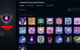 Conta league of legends Platina com MMR bom
