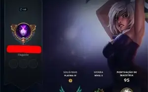 Conta league of legends Platina com MMR bom