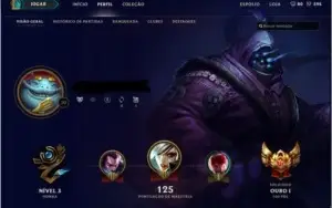 CONTA LOL GOLD 1 MD5 PRO PLATINA 5 34CHAMPS SKINS LENDARIAS