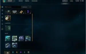 CONTA LOL GOLD 1 MD5 PRO PLATINA 5 34CHAMPS SKINS LENDARIAS