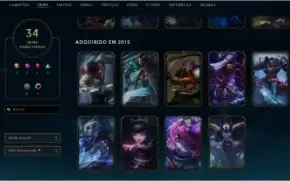 CONTA UNRANKED - 93 CAMPEÕES - 34 SKINS