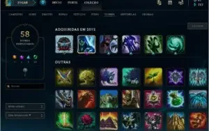 CONTA UNRANKED - 93 CAMPEÕES - 34 SKINS