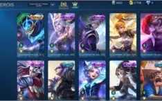 VENDO CONTA MLBB 180+ SKINS 90+ HEROS