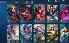 VENDO CONTA MLBB 180+ SKINS 90+ HEROS