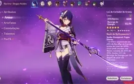 Genshin Impact AR55 |NA|  4 PERS 5*, 2 ARMAS 5*