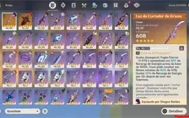 Genshin Impact AR55 |NA|  4 PERS 5*, 2 ARMAS 5*