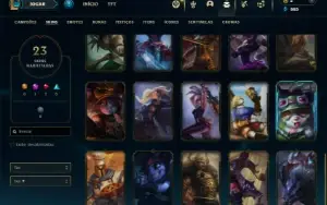 Bronze 3 com 85 Champs e 23 Skins ( Mais de 20 Jogos )
