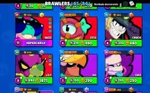 Conta brawl stars com ótimas skins e kanji acabou de liberar