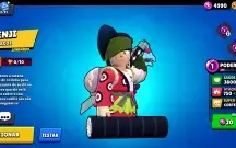 Conta brawl stars com ótimas skins e kanji acabou de liberar