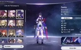 Lvl 59, Seele + cone/ fu xuan +cone/ luocha/ Kafka / Clara e