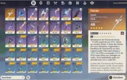 🔥Hutao+Kazuha C1 +Keqing+Falcão🔥AR40🔥46 Resinas🔥