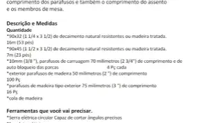 Projeto de Madeira Cadeira Vira Escada + Mesa Vira Banco