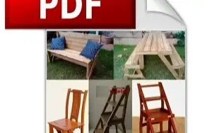 Projeto de Madeira Cadeira Vira Escada + Mesa Vira Banco
